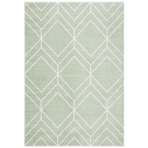 Adirondack Sage/Ivory 3 ft. x 4 ft. Diamond Area Rug