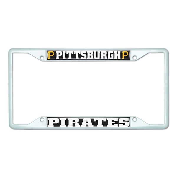 FANMATS Universal Fit MLB - Pittsburgh Pirates License Plate Frame - White