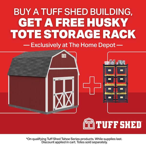 Professionally Installed Tahoe Independence 10 ft. x 12 ft. Wood Storage Shed with 7 ft. High Sidewall (120 sq. ft.)