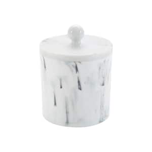 Q-Tip and Cotton Holder in Marble