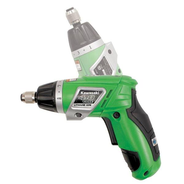 Kawasaki 4-Volt Dual Angle Lithium-Ion Screwdriver