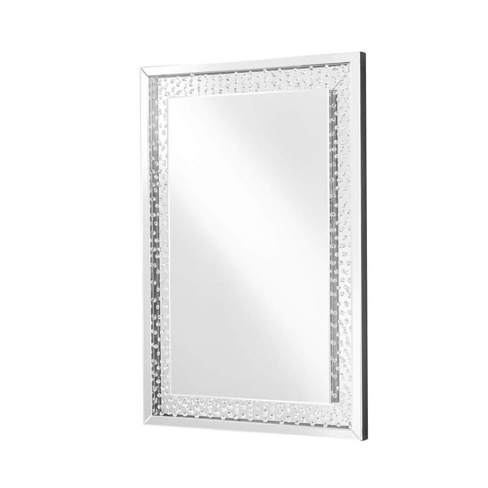 Timeless Home 31 in. W x 47 in. H Contemporary Frameless Square Clear Mirro