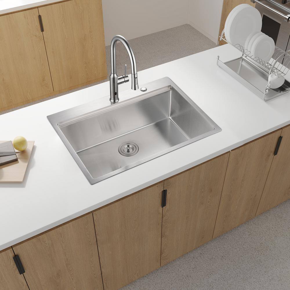 33'' Stainless Steel Single Bowl Kitchen Sink with Accessories