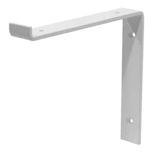 10 in. White Steel Shelf Bracket