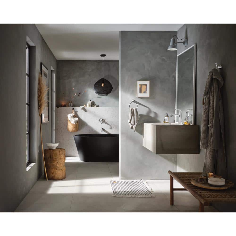 Chrome Single Handle Bathroom Faucet with Deckplate