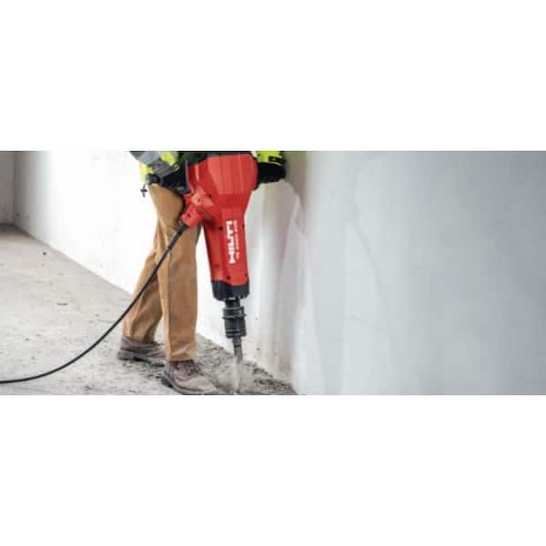 15 Amp 120-Volt Hex 28-Corded Brushless 26 in. TE 3000 59.7 lbs. AVR Jackhammer w/ Trolley, Cord and Chisels