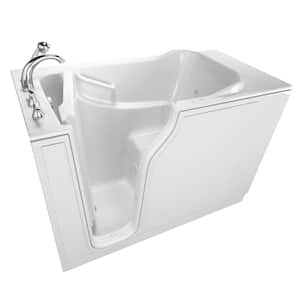 Gelcoat Entry Series 52 in. Walk-In Air Bath Bathtub in White