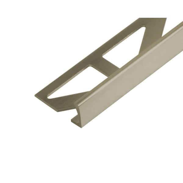 DURAL DUROSOL 0.375 in. D x 98.5 in. W x 98.4 in. L L-Shape Aluminum Anodized Nickel/Titanium Molding and Transition Trim