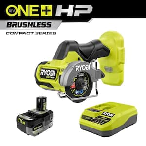 ONE+ HP 18V Brushless Cordless Compact Cut-Off Tool w/ FREE 4.0 Ah HIGH PERFORMANCE Battery & Charger