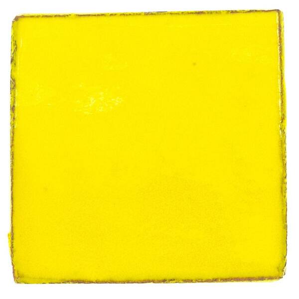 Ivy Hill Tile Orion Yellow 3.93 in. x 3.93 in. Glazed Terracotta Clay ...