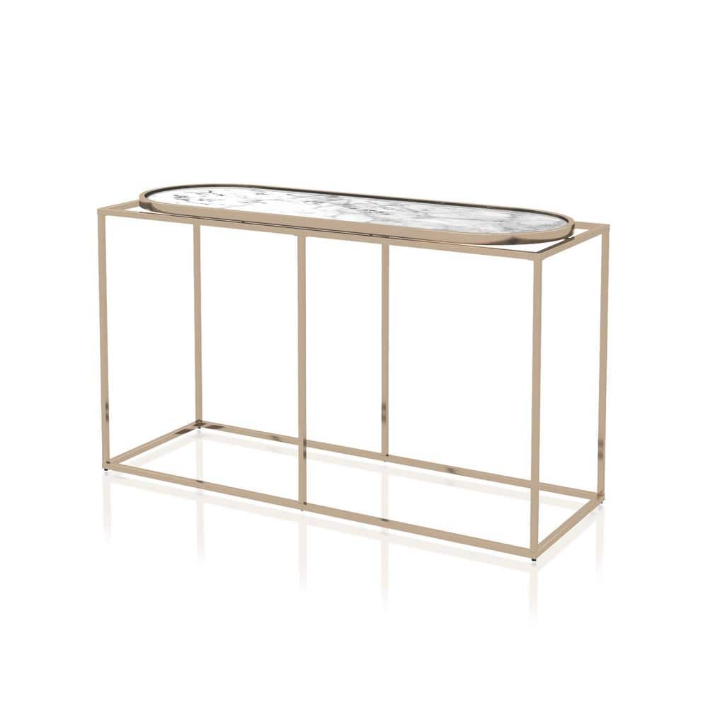 Osanna 48 in. White Rectangle Composite Console Table price history on PriceWatchPro