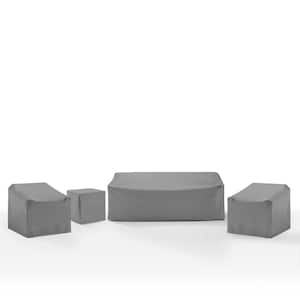 4-Piece Gray Outdoor Furniture Cover Set