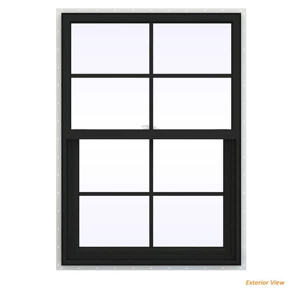 JELD-WEN 30 in. x 42 in. V-2500 Series Bronze Exterior/White