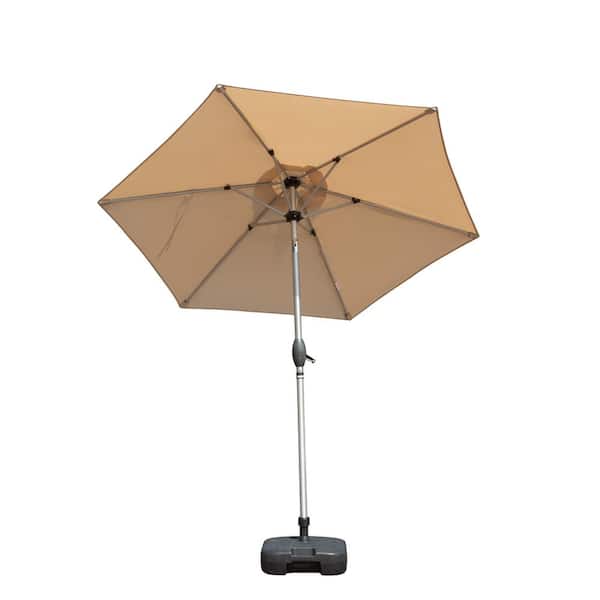 Tatayosi 7.5 ft. Market Tilt Patio Umbrella with UV-Resistant Fabric in Beige