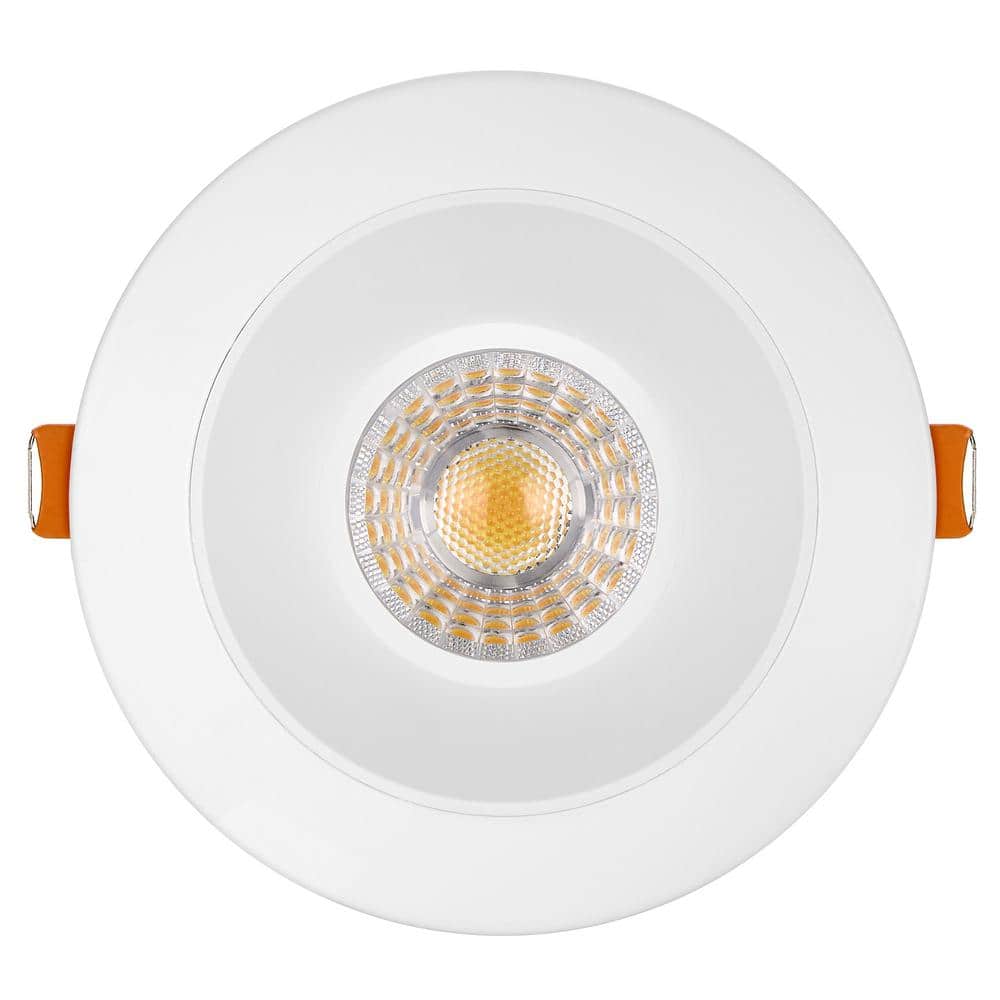 4-Inch White Aluminum LED Recessed Downlight with Junction Box
