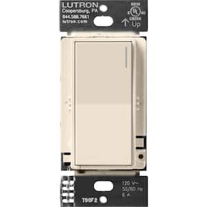 Sunnata Switch, for 6A Lighting or 3A 1/10 HP Motor, Single Pole/Multi Location, Light Almond
