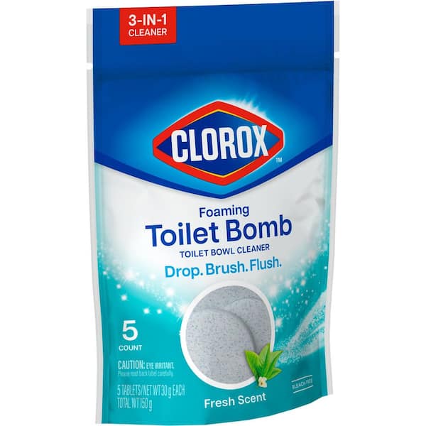Clorox Foaming Toilet Bomb Fresh Scent Toilet Bowl Cleaner (5