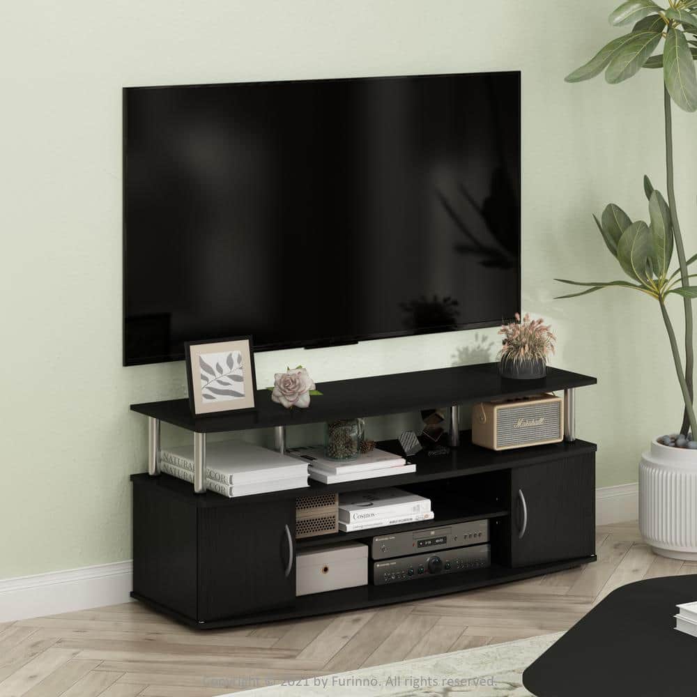 Americano 55" Stainless Steel Modern TV Stand