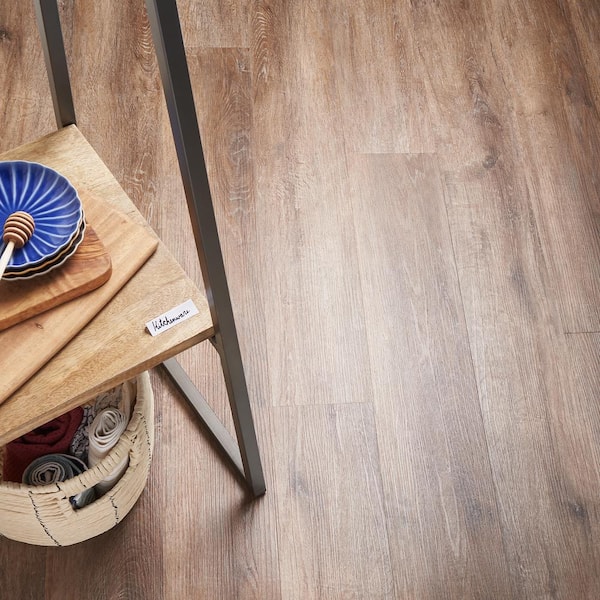 Duren Cantal Oak 28MIL x 6 in. W x 48 in. L Glue Down Waterproof Luxury Vinyl Plank Flooring (36 sqft/case)