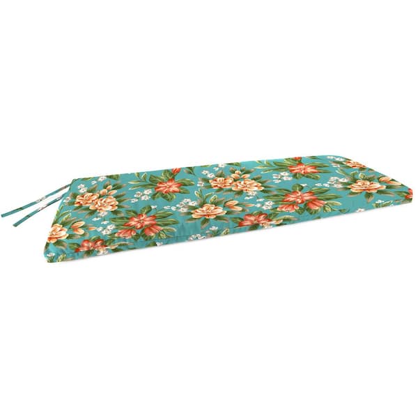 Jordan Manufacturing 18 in. L x 48 in. W x 3.5 in. T Rectangular Outdoor Bench Cushion in Tory McCaw