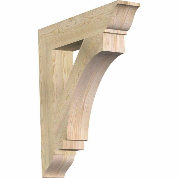 Ekena Millwork 6 in. x 36 in. x 32 in. Douglas Fir Imperial Traditional Rough Sawn Bracket