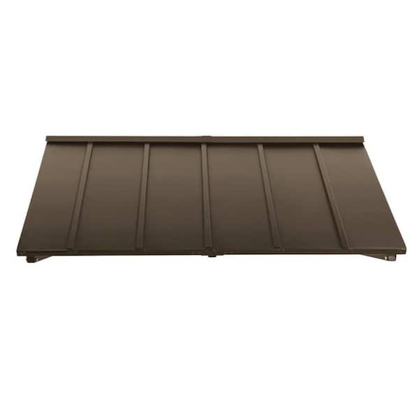 AWNTECH 5.67 ft. Houstonian Open-Sided Galvanized Steel Fixed