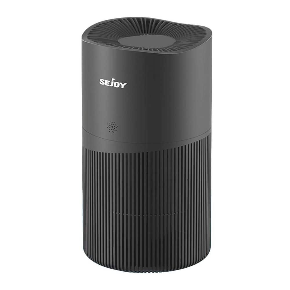 400 sq. ft. True HEPA Filter Personal Air Purifier in Grey, with 4 modes, Sleep mode, 8H Timer, Air Quality Light,Dimmer