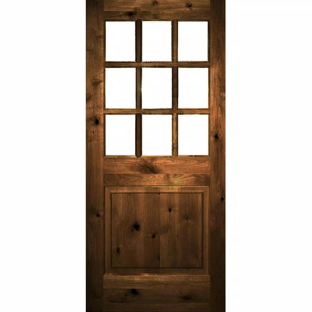 krosswood doors 36 in x 80 in farmhouse x panel rh 1 2 lite clear glass provincial stain douglas fir prehung front door phed df 559xa 30 68 134 rh 512 pr th exterior doors glass front door glass panel