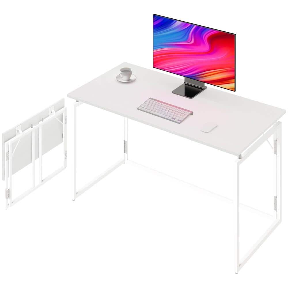 31.5 in. W White Metal Folding Computer Desk price history on PriceWatchPro