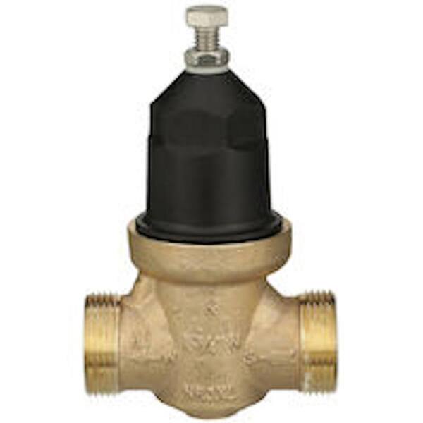 3/4 in. Bronze Double Union Push-To-Connect Water Pressure Regulator with  Gauge