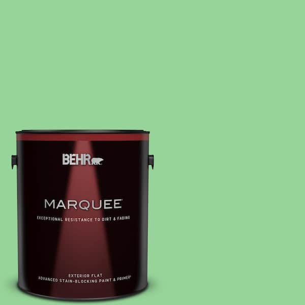 BEHR MARQUEE 1 gal. #P390-4 Young Green Flat Exterior Paint & Primer