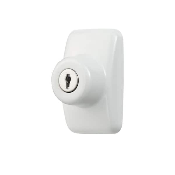 IDEAL SECURITY Keyed Deadbolt Painted in White
