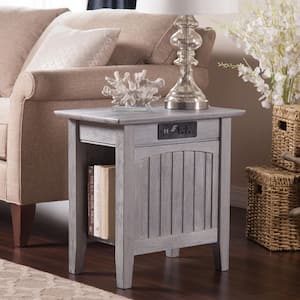 AFI Nantucket Driftwood Grey Chair Side Table AH13308 - The Home Depot