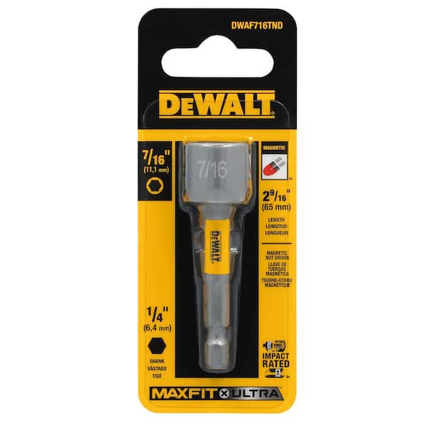 DEWALT MAXFIT ULTRA 7/16 in. Steel Nut Driver Drill Bit DWAF716TND