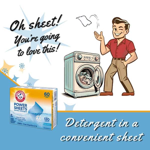 Power Sheets Laundry Detergent, Fresh Breeze 60 ct.