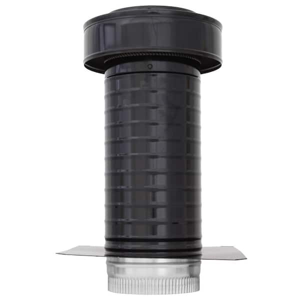 6 in. Dia. Aluminum Keepa Roof Jack in Black