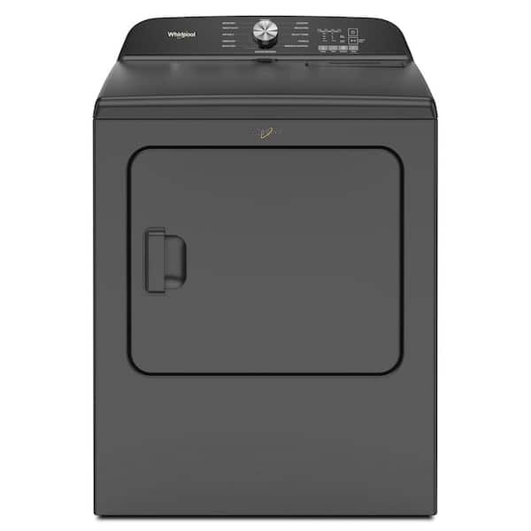 Whirlpool 7.0 cu.ft. vented Front Load Gas Dryer in Volcano Black