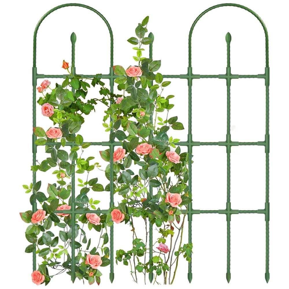 Garden Trellis for Climbing Plants Outdoor, 47.2 in. H x 35.4 in. W Rustpro