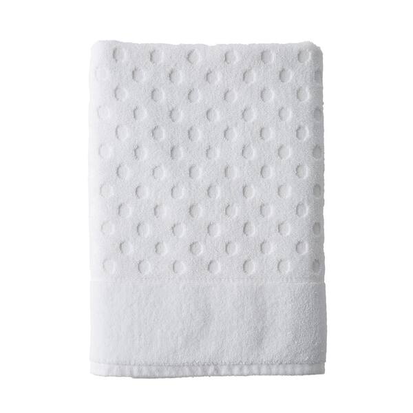 The Company Store Dot White Solid Supima Cotton Hand Towel