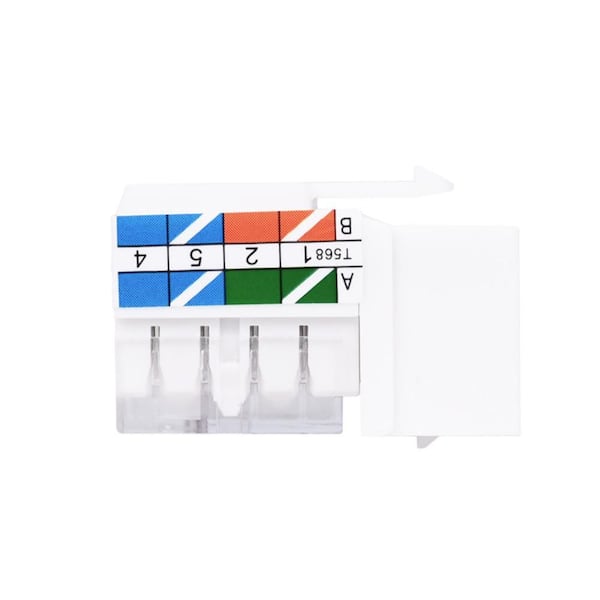 VCELINK Cat6 Keystone Jack UL Listed (5-Pack) C265-6-5P-THD - The