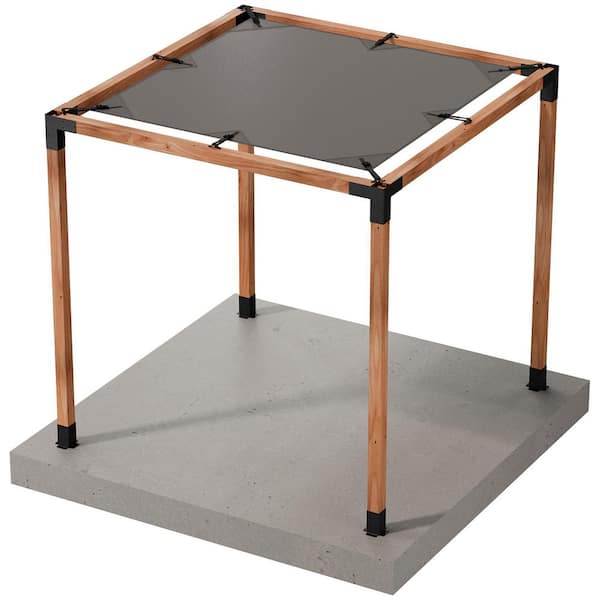 Outdoor Accents Sage System Sunshade for 8 ft. x 8 ft. Pergola, Gray