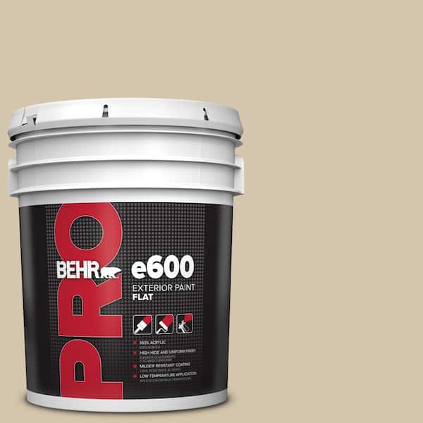 5 gal. #YL-W11 Khaki Shade Flat Exterior Paint