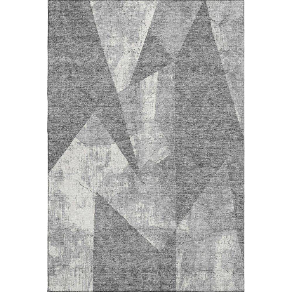 Mayfield Premium Machine Washable Abstract AMF1838 Gray 9 ft. x 12 ft. Area Rug price history on PriceWatchPro
