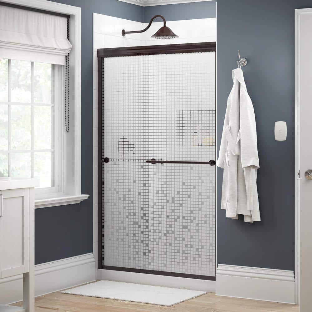 Delta Everly 48 in. x 70 in. Traditional SemiFrameless Sliding Shower
