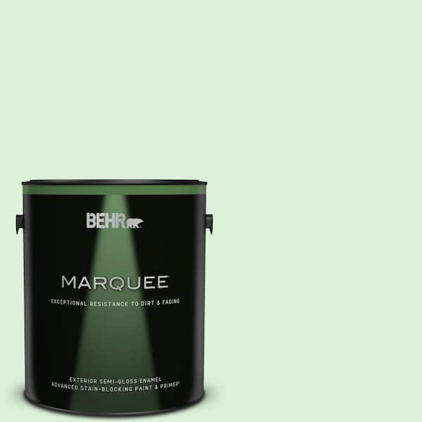 BEHR MARQUEE 1 gal. #P390-1 Frostini Semi-Gloss Enamel Exterior Paint & Primer
