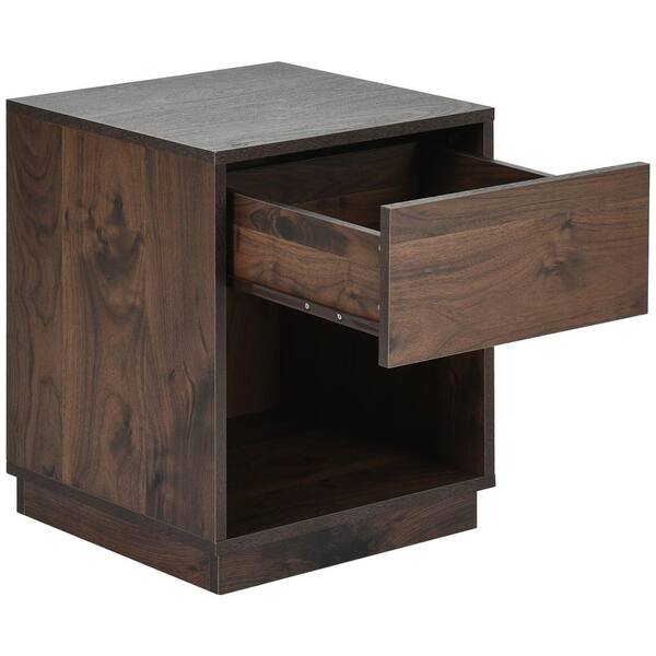 dark brown modern nightstand