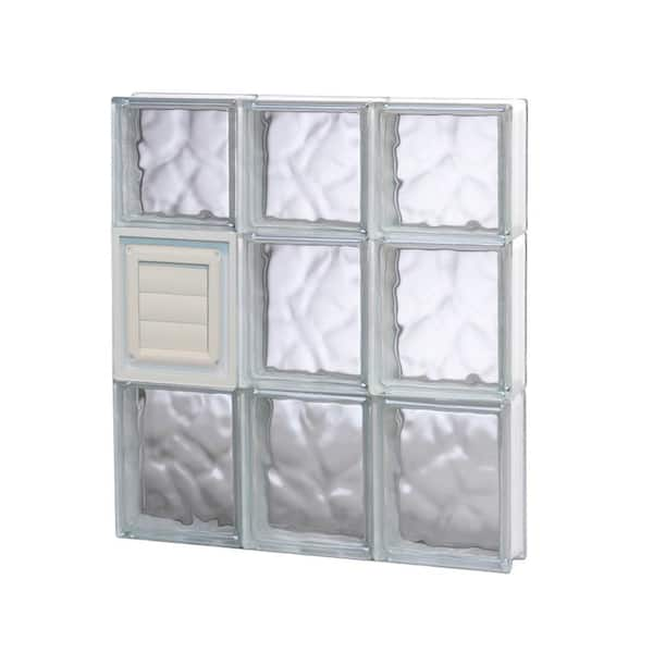 Clearly Secure 17.25 in. x 21.25 in. x 3.125 in. Frameless Wave Pattern ...