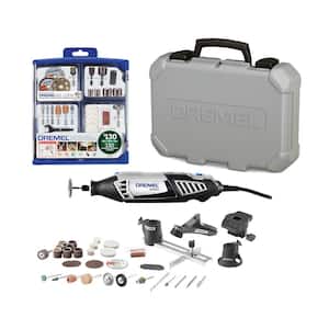 4000 Series 1.6 Amp Variable Speed Corded Rotary Tool Kit with Rotary Tool Accessory Kit (130-Piece)