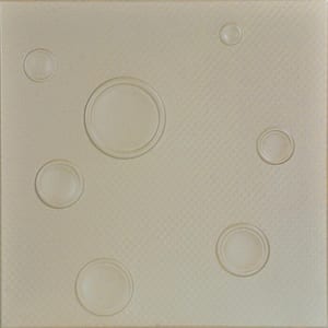 Bruno Lenox Tan 1.6 ft. x 1.6 ft. Decorative Foam Glue Up Ceiling Tile (21.6 sq. ft./case)
