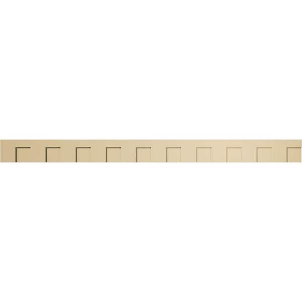 Ekena Millwork 1 in. D x 7 in. W x 93.375 in. L Primed Polyurethane Panel Moulding